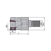 QCH series QCH - APKT Kr: 90° QCH-16/20/25/32/40/-APKT11-M8/10/12/16-02/03/05/06 - Makotools Industrial Supply Tools for Metal Cutting